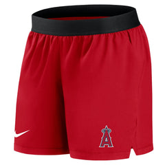 Los Angeles Angels Women's Authentic Collection Team Performance Shorts Red