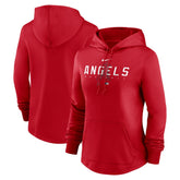 Los Angeles Angels Women's Authentic Collection Pregame Performance Pullover Hoodie Red
