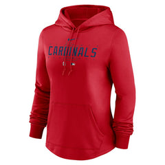 St. Louis Cardinals Women's Authentic Collection Pregame Performance Pullover Hoodie Red