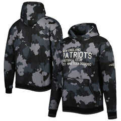 New England Patriots The Wild Collective Camo Pullover Hoodie - Black discount