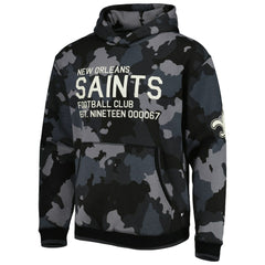 New Orleans Saints The Wild Collective Camo Pullover Hoodie - Black outlet