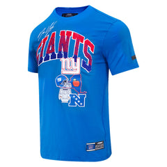 New York Giants Pro Standard Super Bowl XLVI Patch Hometown Collection T-Shirt - Royal discount