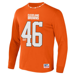 Cleveland Browns NFL x Staple Core Team Long Sleeve T-Shirt - Orange outlet