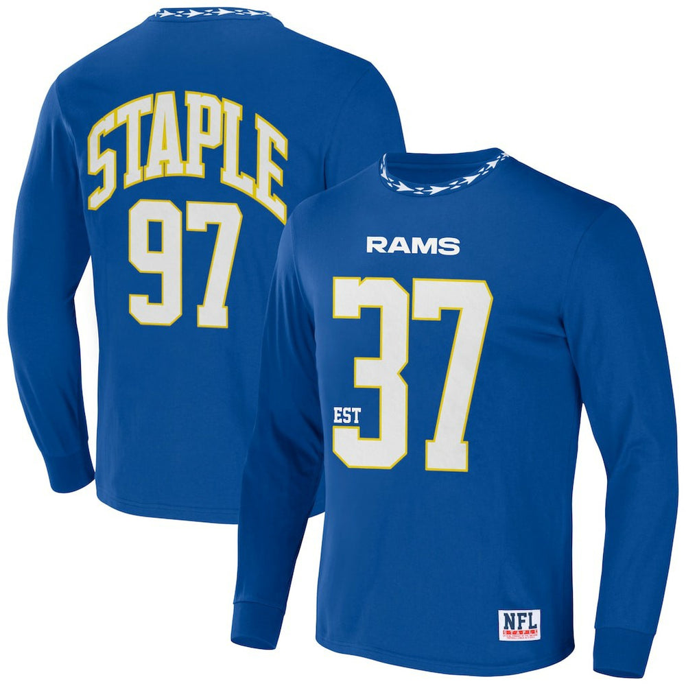Los Angeles Rams NFL x Staple Core Team Long Sleeve T-Shirt - Royal online