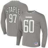 Las Vegas Raiders NFL x Staple Core Team Long Sleeve T-Shirt - Gray on sale