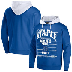 Indianapolis Colts NFL x Staple Throwback Vintage Wash Pullover Hoodie - Blue on sale