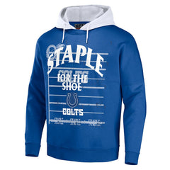 Indianapolis Colts NFL x Staple Throwback Vintage Wash Pullover Hoodie - Blue on sale