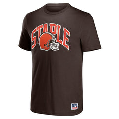 Cleveland Browns NFL x Staple Logo Lockup T-Shirt - Brown online