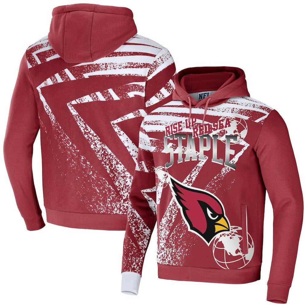 Arizona Cardinals NFL x Staple All Over Print Pullover Hoodie - Cardinal on sale