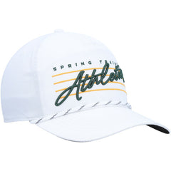 Athletics Downburst Hitch Snapback Hat White
