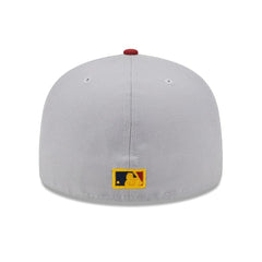 New York Yankees World Series Champions Navy Undervisor 59FIFTY Fitted Hat Gray/Red
