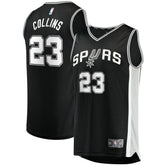 Zach Collins San Antonio Spurs Fast Break Replica Jersey - Icon Edition - Black sale