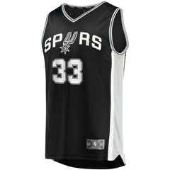 Tre Jones San Antonio Spurs Fast Break Replica Jersey - Icon Edition - Black on sale