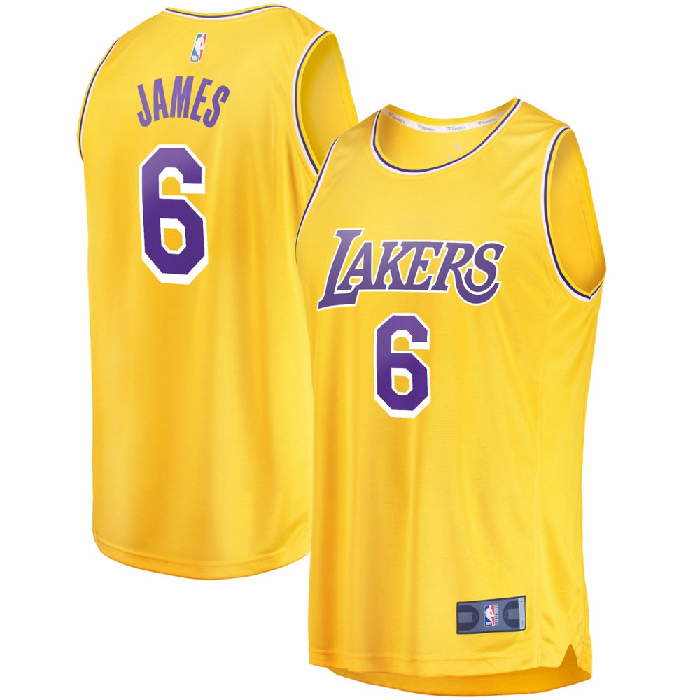 LeBron James Los Angeles Lakers 2021/22 Fast Break Replica Jersey - Icon Edition - Gold sale