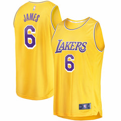 LeBron James Los Angeles Lakers 2021/22 Fast Break Replica Jersey - Icon Edition - Gold sale