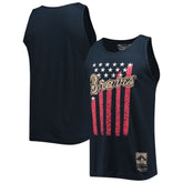 Atlanta Braves Cooperstown Collection Stars and Stripes Tank Top Navy