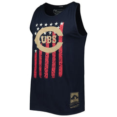 Chicago Cubs Cooperstown Collection Stars and Stripes Tank Top Navy