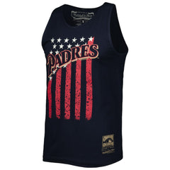 San Diego Padres Cooperstown Collection Stars and Stripes Tank Top Navy