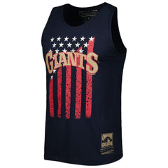 San Francisco Giants Cooperstown Collection Stars and Stripes Tank Top Navy