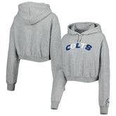 Indianapolis Colts The Wild Collective Women's Cropped Pullover Hoodie - Gray sale