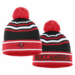 Tampa Bay Buccaneers WEAR by Erin Andrews Women's Colorblock Cuffed Knit Hat with Pom and Scarf Set - Red discount