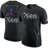 Philadelphia 76ers Courtside Air Traffic Control Max90 T-Shirt - Black on sale