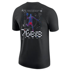 Philadelphia 76ers Courtside Air Traffic Control Max90 T-Shirt - Black on sale