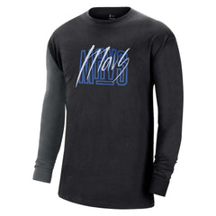 Dallas Mavericks Courtside Versus Flight MAX90 Long Sleeve T-Shirt sale - Black cheap