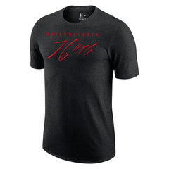 Philadelphia 76ers Courtside Versus Flight Max90 T-Shirt - Heather Black shop