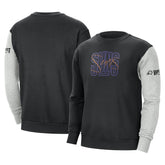 Phoenix Suns Courtside Versus Force & Flight Pullover Sweatshirt - Black/Heather Gray for sale