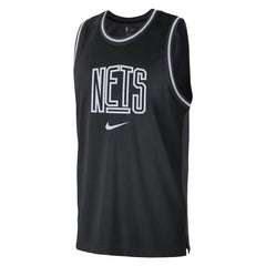Brooklyn Nets Courtside Versus Force Split DNA Performance Mesh Tank Top - Black/Anthracite sale
