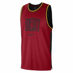 Miami Heat Courtside Versus Force Split DNA Performance Mesh Tank Top - Red/Black outlet