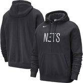 Brooklyn Nets Courtside Versus Stitch Split Pullover Hoodie - Anthracite discount