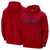 Philadelphia 76ers Courtside Versus Stitch Split Pullover Hoodie - Red discount