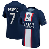 Kylian Mbappé Paris Saint-Germain 2022/23 Home Replica Player Jersey on sale - Blue