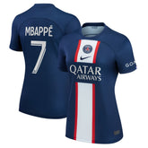 Kylian Mbappé Paris Saint-Germain Women's 2022/23 Home Replica Player Jersey on sale - Blue