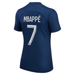 Kylian Mbappé Paris Saint-Germain Women's 2022/23 Home Replica Player Jersey - Blue cheap