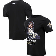 Tyrann Mathieu New Orleans Saints Pro Standard Player Avatar Graphic T-Shirt - Black for sale