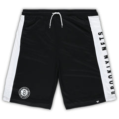 Brooklyn Nets Big & Tall Referee Iconic Mesh Shorts - Black discount