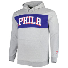 Philadelphia 76ers Big & Tall Wordmark Pullover Hoodie - Heather Gray shop