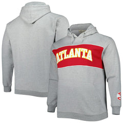 Atlanta Hawks Big & Tall Wordmark Pullover Hoodie - Heather Gray outlet