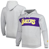 Los Angeles Lakers Big & Tall Wordmark Pullover Hoodie - Heather Gray online