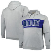 Dallas Mavericks Big & Tall Wordmark Pullover Hoodie sale - Heather Gray outlet