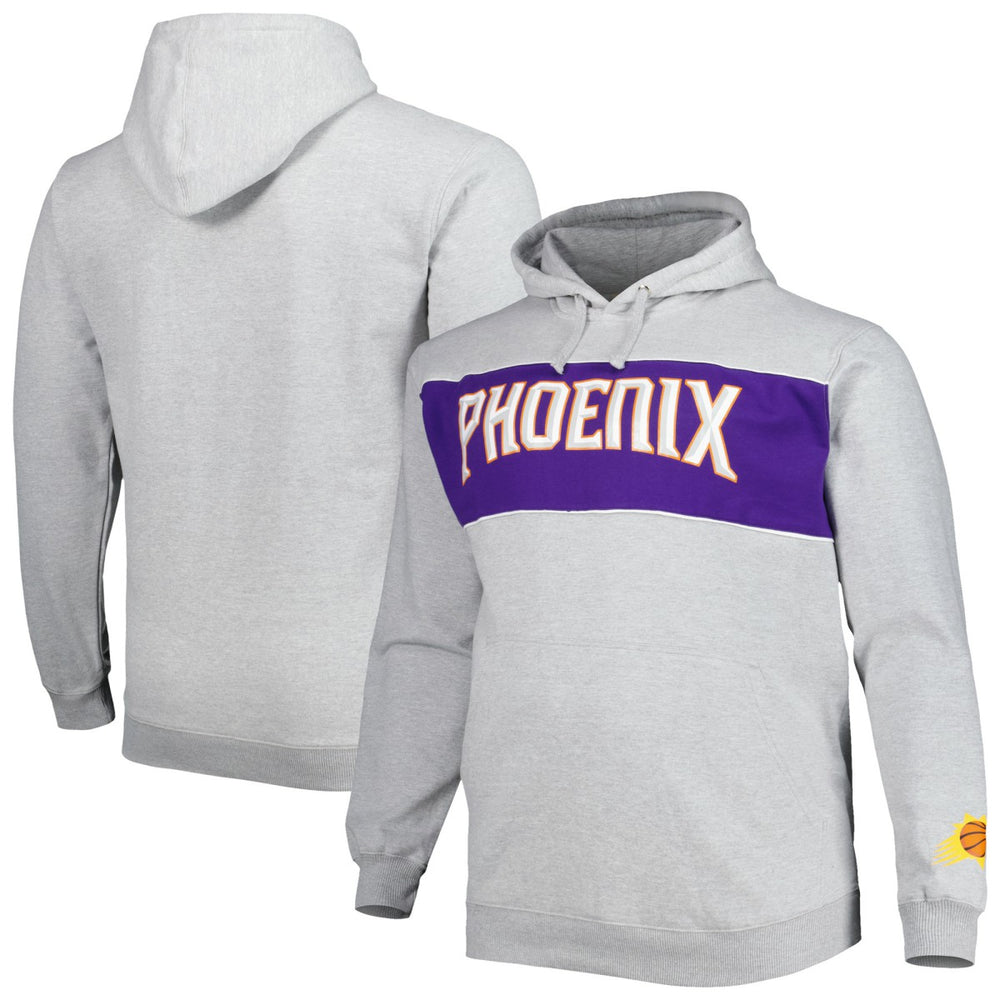 Phoenix Suns Big & Tall Wordmark Pullover Hoodie - Heather Gray shop