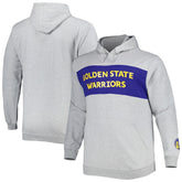 Golden State Warriors Big & Tall Wordmark Pullover Hoodie sale - Heather Gray outlet