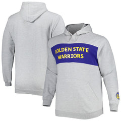 Golden State Warriors Big & Tall Wordmark Pullover Hoodie sale - Heather Gray outlet