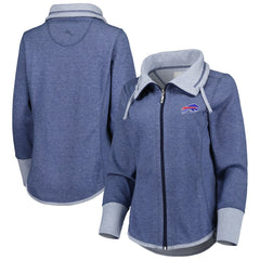 Buffalo Bills Women's Sport Sun Fade Full-Zip Sweatshirt - Heathered Royal for sale