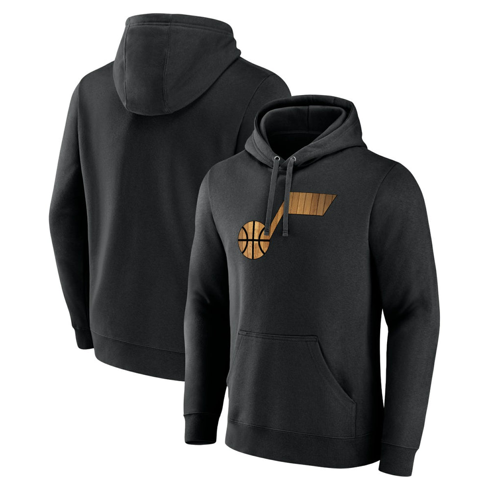 Utah Jazz Hardwood Logo Pullover Hoodie - Black cheap