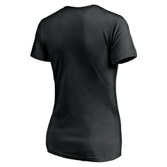 Utah Jazz Women's Primary Team Logo V-Neck T-Shirt - Black discount