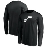 Utah Jazz Primary Logo Team Long Sleeve T-Shirt - Black cheap